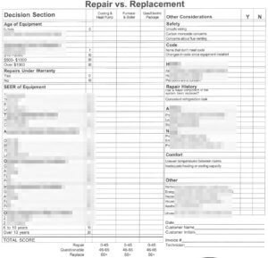 repair or replace air conditioner