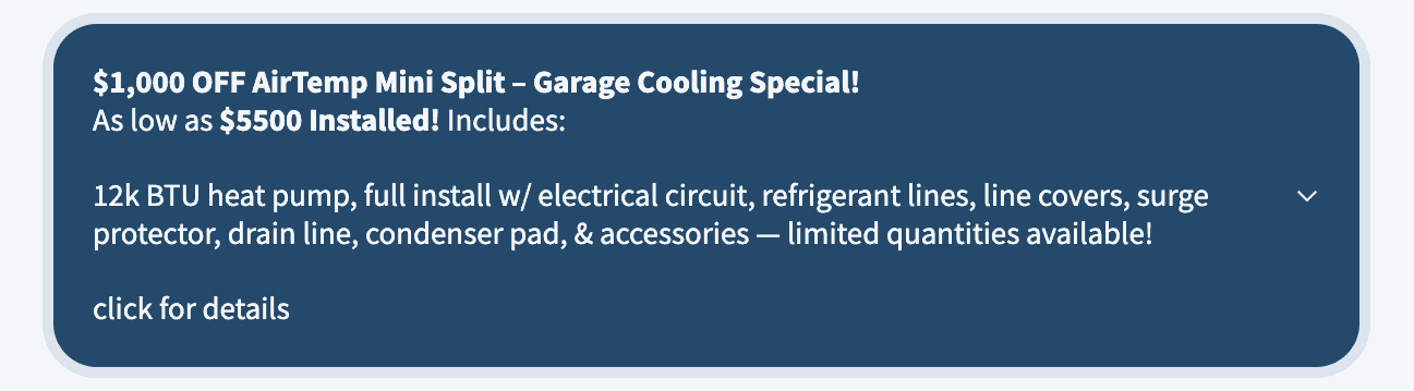 Airtemp mini split review limited time special offer sale