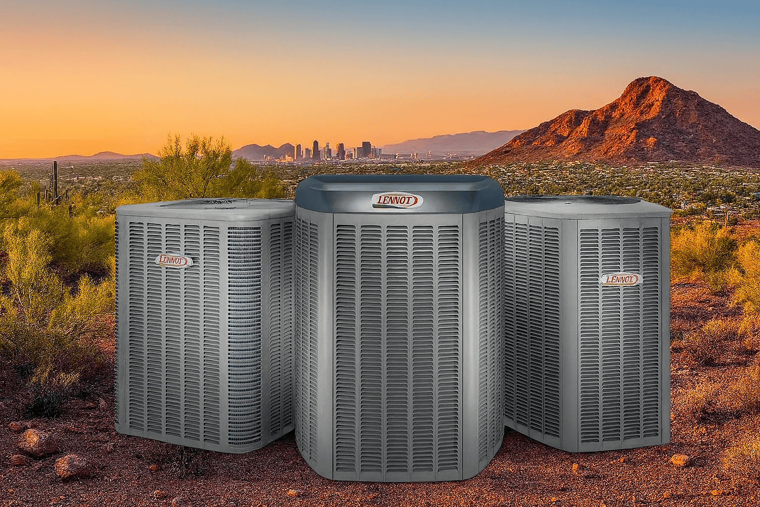 lennox air conditioners and heat pumps in the Phoenix desert