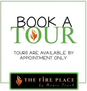 link to book a tour of The Fire Place showroom - design center